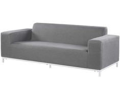 Beliani Dvivietė sodo sofa ROVIGO Pilka