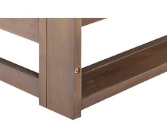 Lauko baldų komplektas Beliani 2 vietų sodo sofa TRANI Modulinė Sertifikuota akacijos mediena Tamsiai ruda