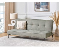 Beliani Trivietė išlankstoma sofa ESSVIK šviesiai žalia