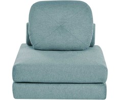 Beliani Vienvietė išskleidžiama sofa OLDEN, šviesiai mėlyna