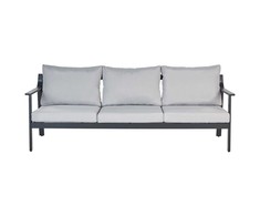 Beliani KIATO metalinė šviesiai pilka 3-vietė sodo sofa