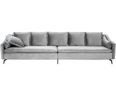 Beliani 4 vietų sofa AURE Velūras, šviesiai pilka