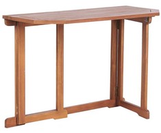 Beliani Staliukas balkonas TREIA 110 cm 47 cm Akacijos mediena Ruda