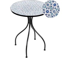 Beliani Bistro staliukas CHAPECO 60 cm 60 cm metalinis juodas