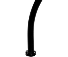 Beliani Bistro staliukas CHAPECO 60 cm 60 cm metalinis juodas