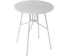 Beliani Bistro stalas TALTAL 64 cm 64 cm metalinis pilkas