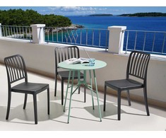 Beliani Bistro staliukas TALTAL 64 cm 64 cm Metalinis Šviesiai žalias