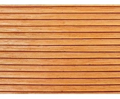 Beliani Staliukas sodo rattanowy 150 x 70 cm šviesus medis AIROLE