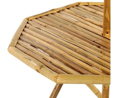 Beliani Staliukas bistro MOLISE 85 cm 85 cm Bambuko mediena Šviesiai ruda