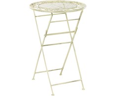 Beliani Sodo baro stalas BIVIO 60 cm 60 cm metalinis šviesiai žalias