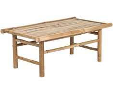 Beliani Sodo kavos staliukas TODI 45 cm 80 cm bambukinis rudas