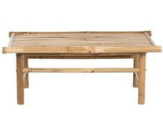 Beliani Sodo kavos staliukas TODI 45 cm 80 cm bambukinis rudas