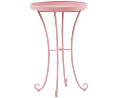 Beliani Sodo staliukas CAVINIA 40 cm rožinis
