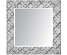 Beliani Sieninis veidrodis EVETTES 80 cm x 80 cm, metalinis, sidabrinis
