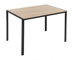 Beliani Valgomojo stalas NEWFIELD šviesiai rudas 120 cm 80 cm