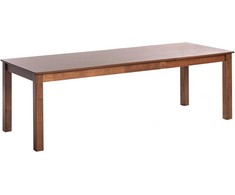 Beliani Išskleidžiamas valgomojo stalas MADURA tamsaus uosio spalvos 160/240 cm 90 cm