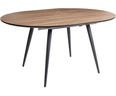 Beliani Išskleidžiamas valgomojo stalas SENIAC rudas 110/150 cm 112 cm