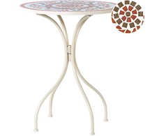 Beliani Bistro stalas SPELLO 60 cm 60 cm Baltas