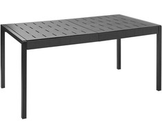 Beliani Sodo stalas BARTICA 154 cm 84 cm juodas