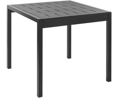 Beliani Sodo stalas BARTICA 81 cm 84 cm Juodas
