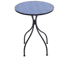 Beliani Bistro staliukas CIGLIANO 60 cm 60 cm metalinis juodas