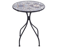 Beliani Bistro staliukas CIVITA 60 cm, metalinis, juodas