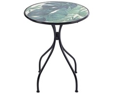 Beliani Bistro staliukas COZZANA 60 cm Metalinis Juodas