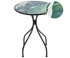 Beliani Bistro staliukas COZZANA 60 cm Metalinis Juodas