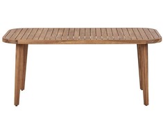 Beliani Akacijos sodo stalas, 180 x 90 cm, šviesios medienos, sertifikuotas PARAGGI