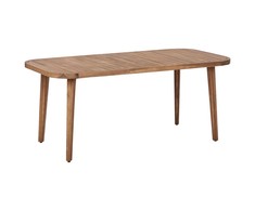 Beliani Akacijos sodo stalas, 180 x 90 cm, šviesios medienos, sertifikuotas PARAGGI