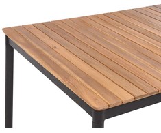 Beliani Sodo stalas, akacijos mediena, 180 x 90 cm, šviesus VALLESE