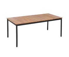 Beliani Stół sodo drewno akacjowe 180 x 90 cm jasne VALLESE