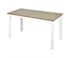 Beliani Stół sodo MESSINA 100 cm 52 cm Baltas