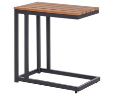 Beliani Sodo staliukas MESSINA 60 cm 35 cm juodas