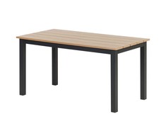 Beliani Staliukas kawowy sodo 96 x 52 cm šviesus medis su czarnym MESSINA
