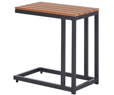 Beliani Sodo staliukas MESSINA 60 cm 35 cm juodas