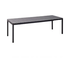 Beliani išskleidžiamas sofos staliukas, TOFANE, 198/248 cm, 90 cm, rutulinis