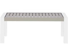 Beliani Sodo Stalas CASTELLA 120 cm 70 cm Metalas rusvai gelsvas Pilka