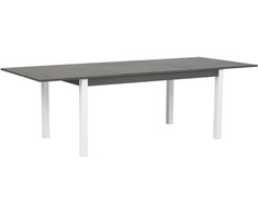 Shumee Beliani Sodo stalas prailginamas PANCOLE 168/248 cm 100 cm metalinis rutulys