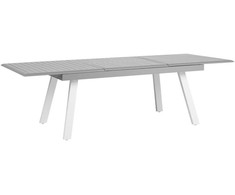 Beliani PERETA prailginamas stalas 175/255 cm 100 cm Metalas Šviesiai pilka