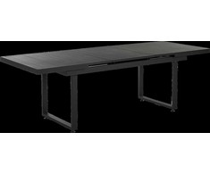 Beliani Išskleidžiamas sodo stalas VALCANETTO 180/240 cm 90 cm metalinis juodas