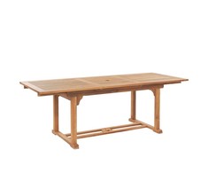 Beliani Sodo stalas sulankstoma akacija 160 / 220 / 90cm JAVA (5159)