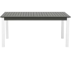 Beliani Išskleidžiamas sodo stalas PANCOLE 168/248 cm 100 cm metalinis pilkas