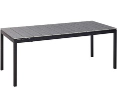 Beliani išskleidžiamas sofos staliukas, TOFANE, 198/248 cm, 90 cm, rutulinis