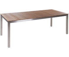 Selsey Beliani Stół sodo VIAREGGIO 200 cm 90 cm Drewno tekowe ( FSC®) Ruda