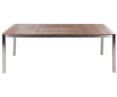 Selsey Beliani Stół sodo VIAREGGIO 200 cm 90 cm Drewno tekowe ( FSC®) Ruda