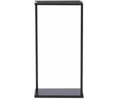 Beliani rankšluosčių kabina 42 x 83 cm juoda GARCITA