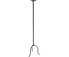 Beliani Świecznik ALMADA Metal 118 cm Juodas