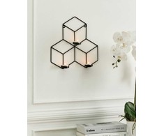 Beliani Świecznik wiszący TAROUCA Metal 31 cm Juodas