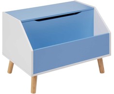 Beliani Žaislų dėžė CASPER 43 cm mėlyna